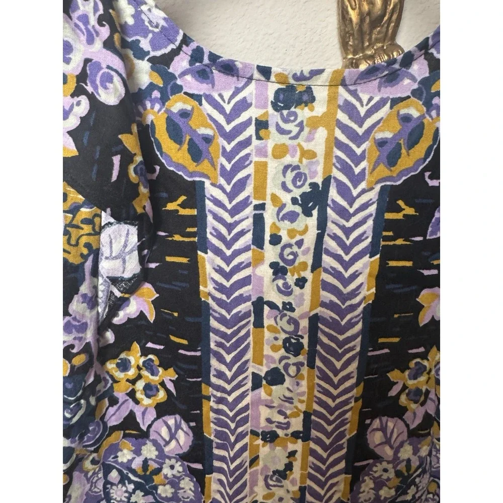Free People Summer In Tulum Linen Blend Tunic‎ Size S NWT